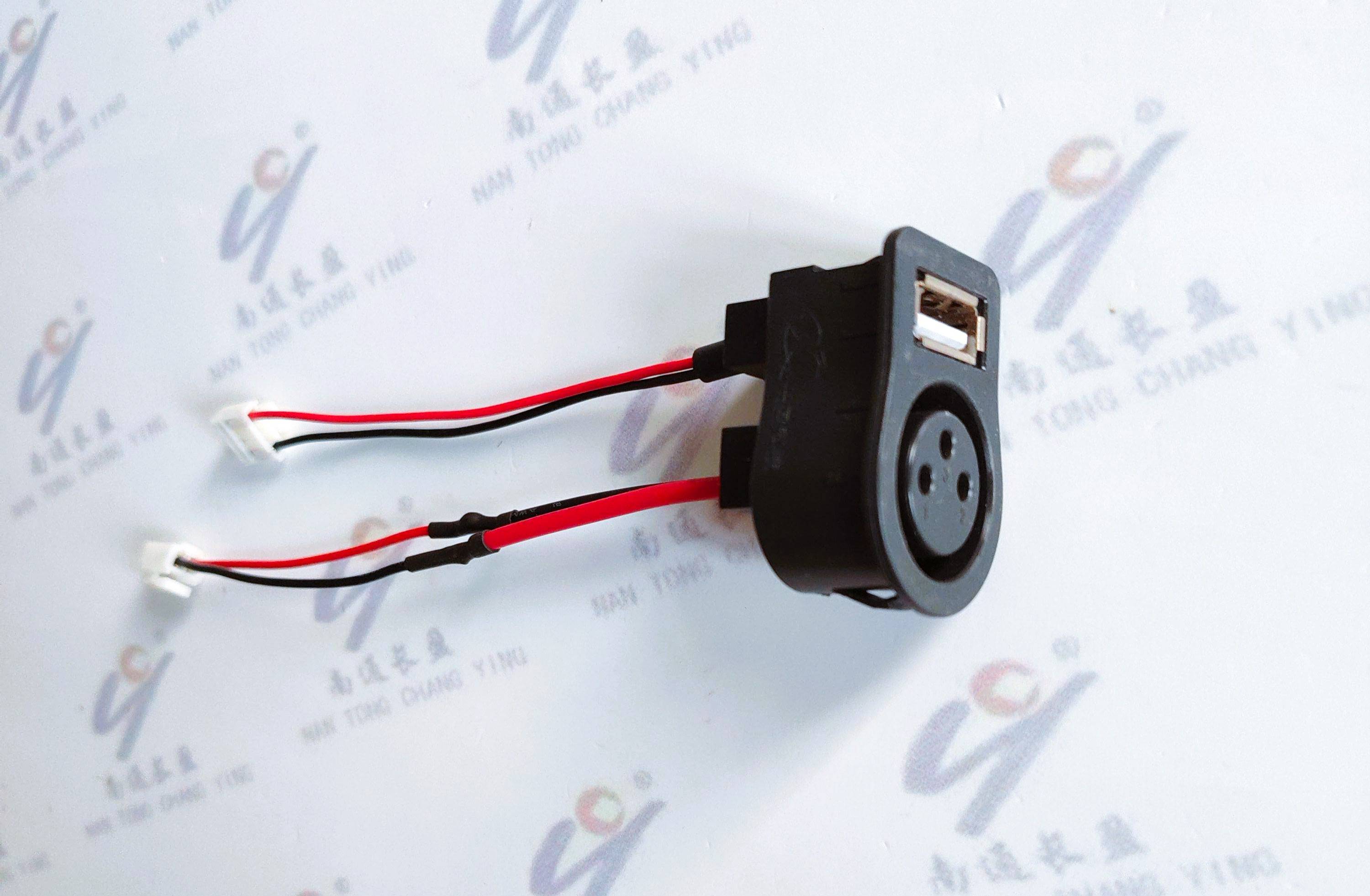 CY0209-002 带USB充电卡侬座